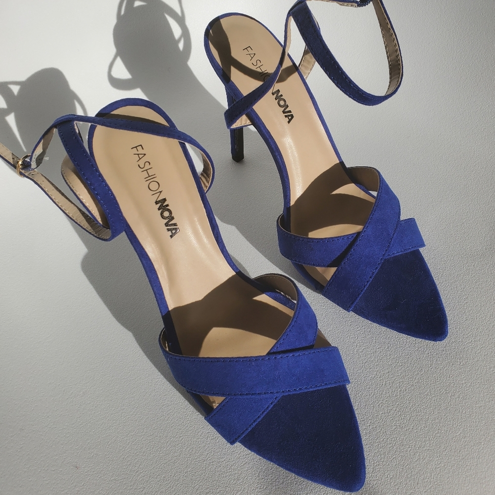 Electric Blue Trendy Fashion Nova Heels